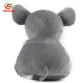 Christmas Stuffed Animal Gray Guinea Pig Toy Cute Fat Grey Plush Mouse Toys With Big Eyes